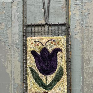 Folky Tulip- Punch Needle Digital Pattern