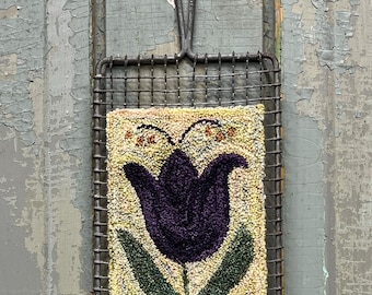 Folky Tulip- Punch Needle Digital Pattern