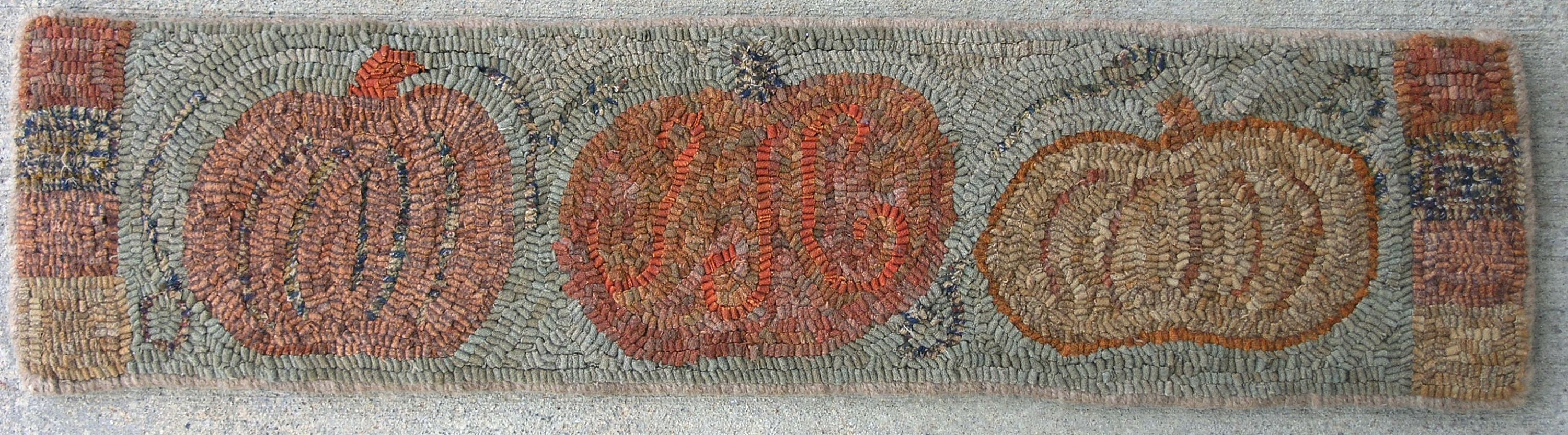 Pumpkin Row- Primitive Rug Hooking Pattern (8" X 36") - Etsy