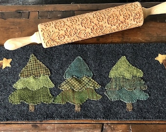 Reach for the Stars- Wool Applique Pattern (7.5" x 27")