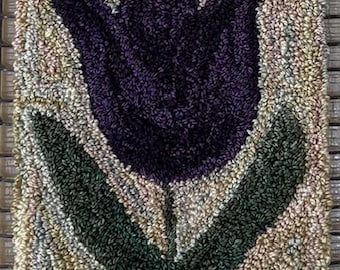 Folky Tulip- Punch Needle Paper Pattern