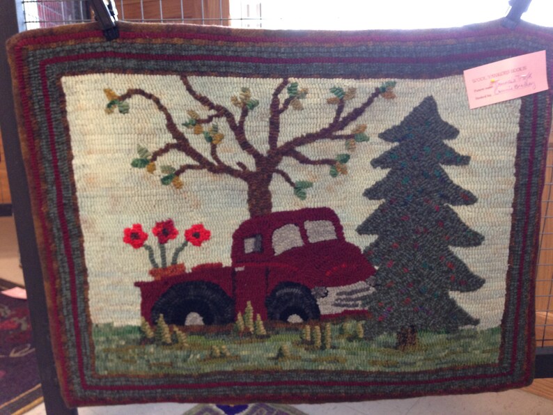 Back Roads Primitive Rug Hooking Pattern 24 X Etsy