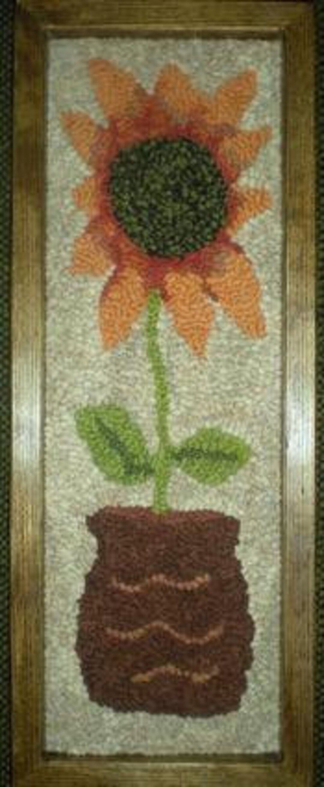 PATTERN for Rug Hooking August- Hand Drawn on Primitive Linen 6 1/2" X ...