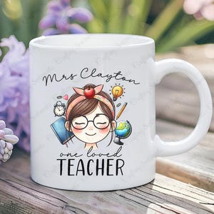 Personalised Teacher Thank you Appreciation 11oz Mug