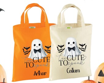 Personalized Ghost Trick or Treat Bag – Halloween Tote
