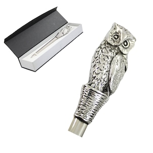 Regala eleganza con l'apribuste gufo Cavagnini in acciaio e peltro. Confezione regalo inclusa. Perfetto regalo di Natale per uomo donna