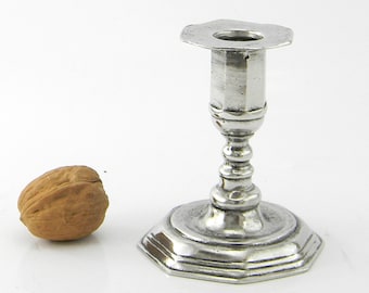 Pewter candle holder