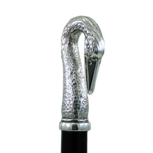 Walking stick for the elderly, swan handle, customizable in color, length, tip, gift for grandparents