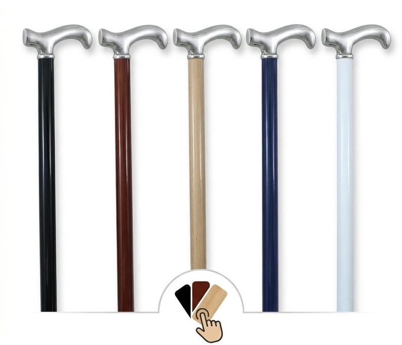 Walking sticks for men for women, derby knob. Customizable color, length, tip, gift for ceremony image 2