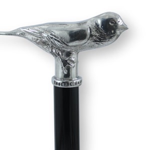 Handcrafted pewter walking stick, dolphin handle, customizable in color, length, tip, for men and women