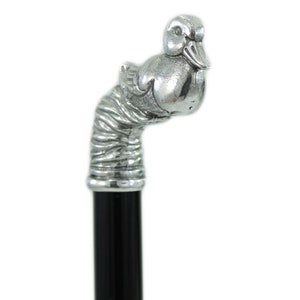 Elegant walking stick, duckling handle, for men and women, elegant and sturdy, customizable with engraving