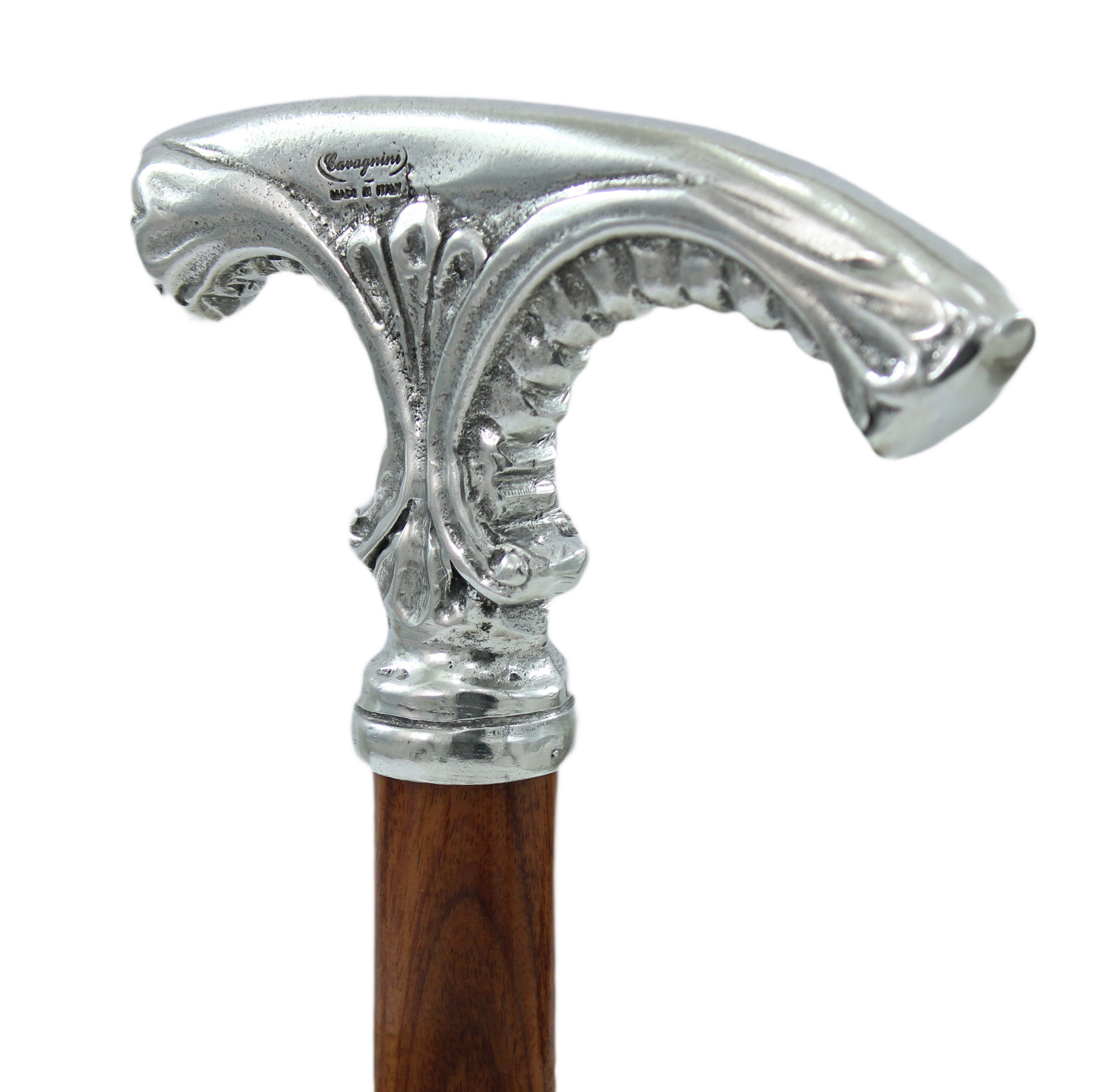 Custom Pewter Poirot Cane Swan Handle or Walking Stick