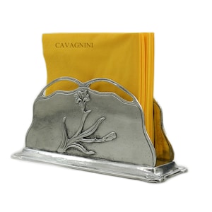 Eleganter Serviettenhalter aus Zinn – handgefertigter Luxus von Cavagnini