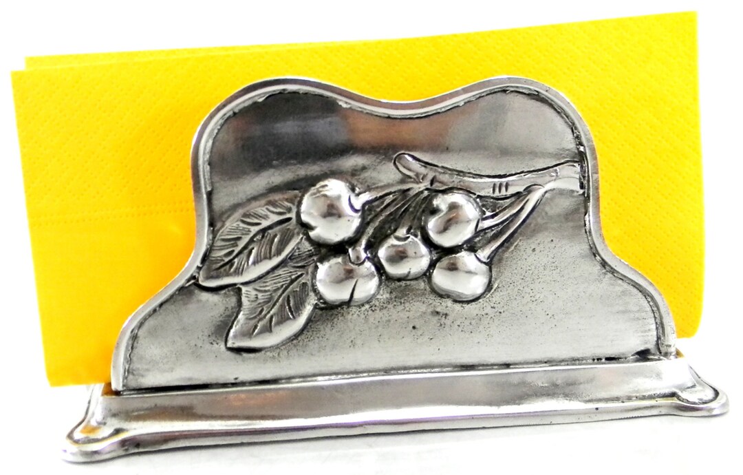 ピューターナプキン立て ピューター製のナプキンホルダー。素晴らしい贈り物です。あなたの王室