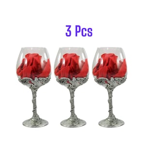 Large Goblet Elegant glass for wine Of great importance. Made in Italy glass robust and classy