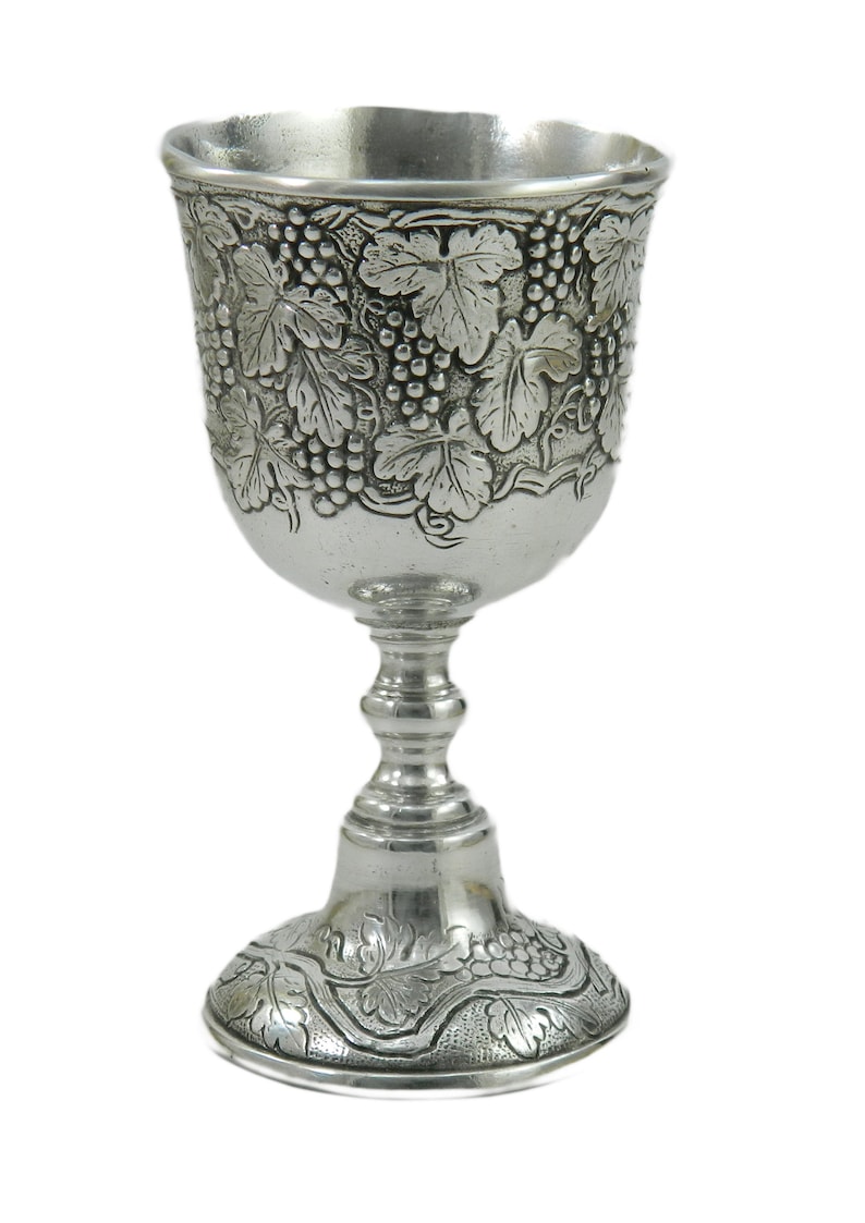Kopida Calice In Metallo Stile Vintage Con Rosa E Gemma – Bicchiere Infrangibile Per Vino, Arredamento Casa E Feste