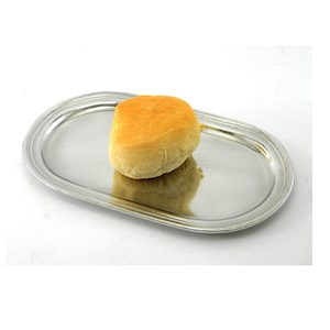 Italy Pewter tray 22 x 13.5 cm (8 21/32x5 5/16&quot;) elegant English handmade in Italy Maestro Cavagnini. Custom code 21499