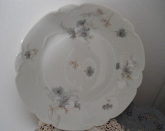 C.H. Field HAVILAND Blue Cornflower Pincushion Limoges or Bowl