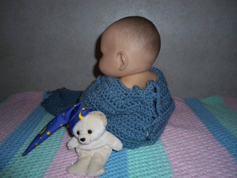 Vintage 1986 Small Snuggle Bear Toy with Night Cap in Great Condition