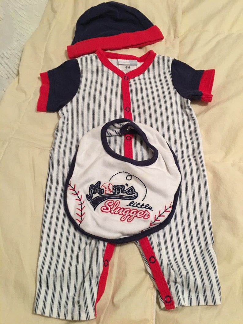 Vintage Mom's Little Slugger Baby Onzie Baseball Outfit | Etsy