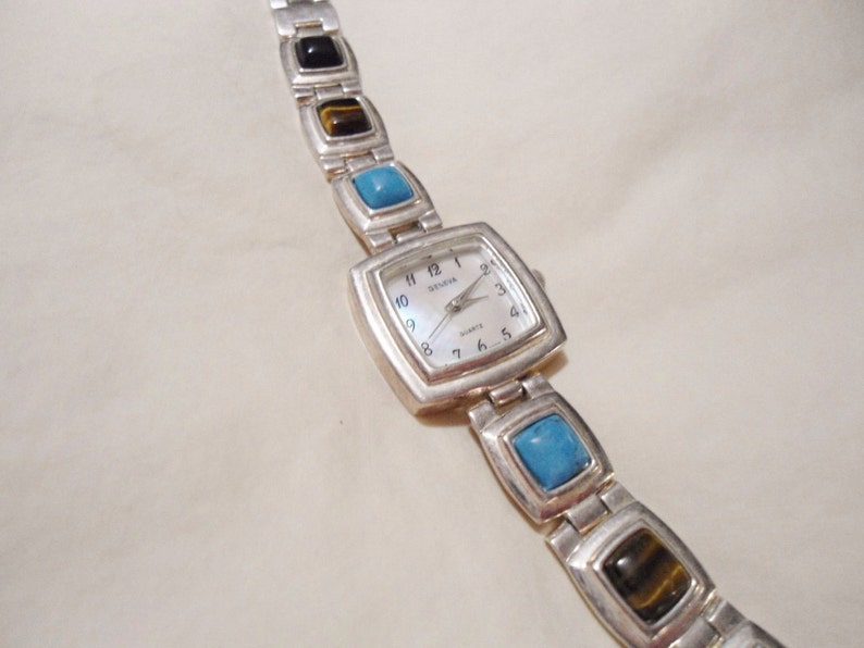 Vintage Geneva Elite Stainless Steel Back Japan Movement Etsy