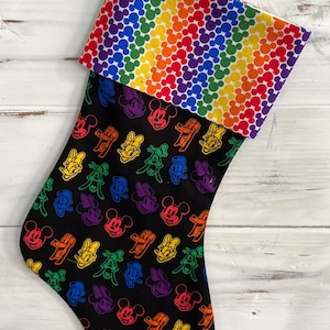 Mickey Rainbow Christmas Stocking