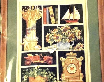 Dimensions STAMPED Cross Stitch Kit, MEMORABILIA, MPN 3142, Sealed, 1994, K. Avery