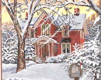 Rare! Something Special HOME FOR CHRISTMAS Needlepoint Kit, 30580, 1983, Sealed, John Sloan