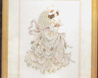 Janlynn Snow Angel  Counted Cross Stitch  Beaded Kit, Vintage, Sealed, MPN 80-291