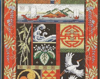 Janlynn Platinum, ORIENTAL SAMPLER, borduurpakket, verzegeld