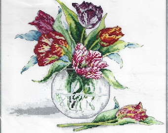Design Works/Stitch Studio, TULIPS, Counted Cross Stitch Kit, Sealed