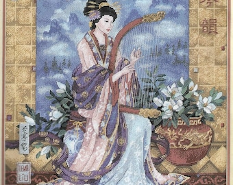 Afmetingen MAGNOLIA SERENADE, borduurpakket, 1999, 2486