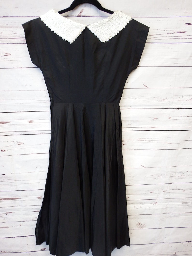 Vintage 50s Black Dress