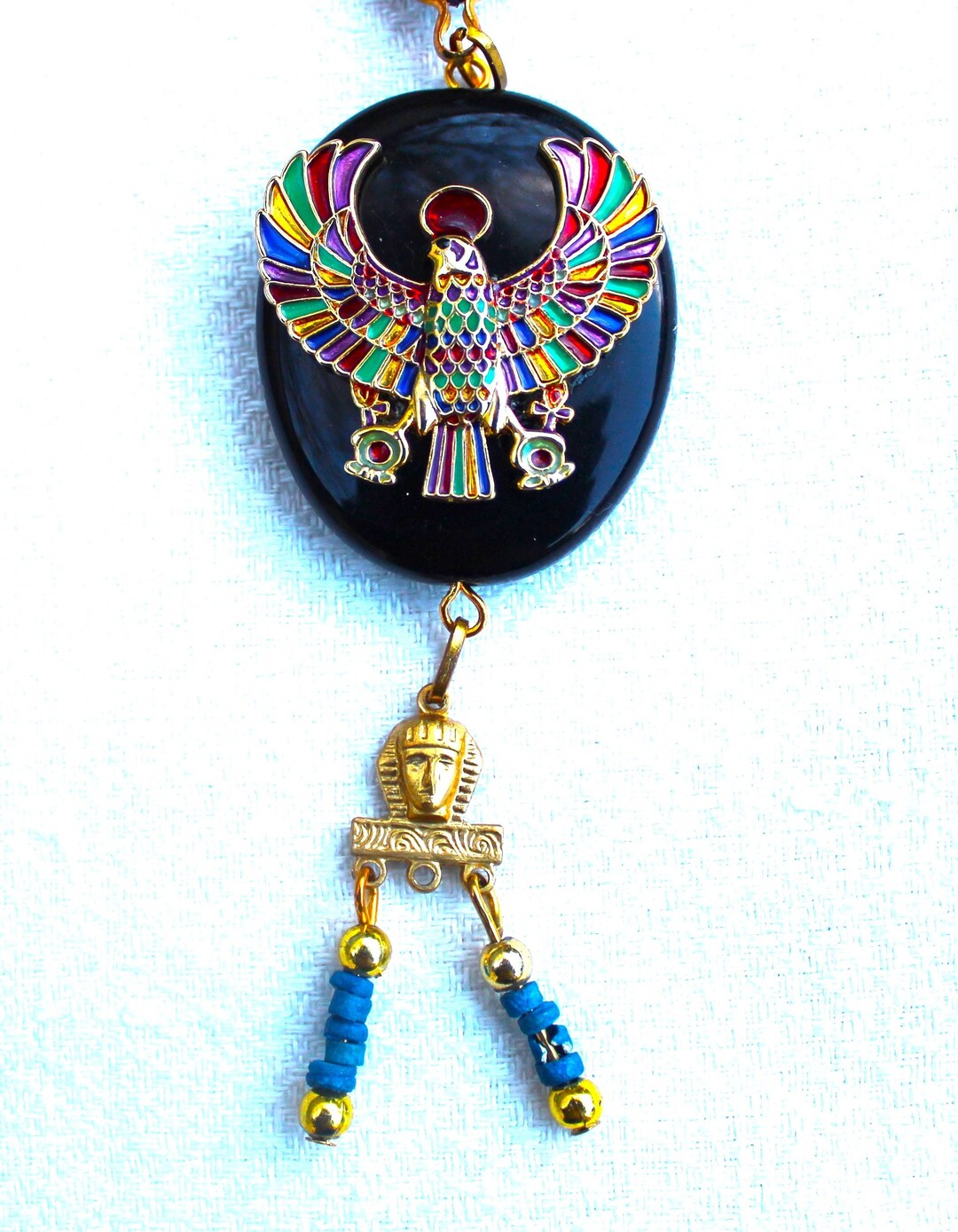 Collier Pendentif Scarabée Égyptien