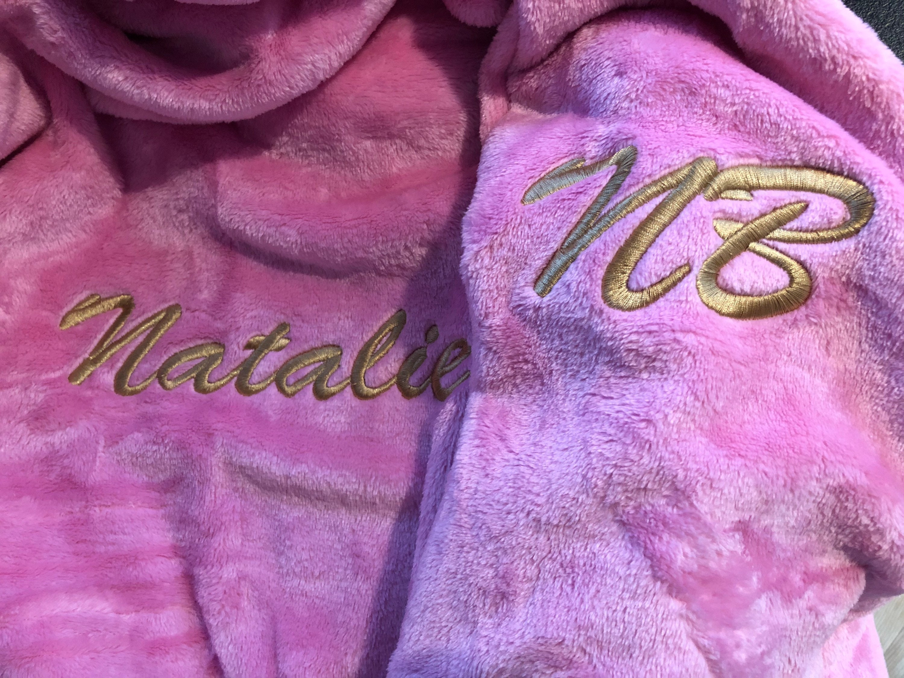 Personalised Ladies dressing gown/ Personalised robe Etsy