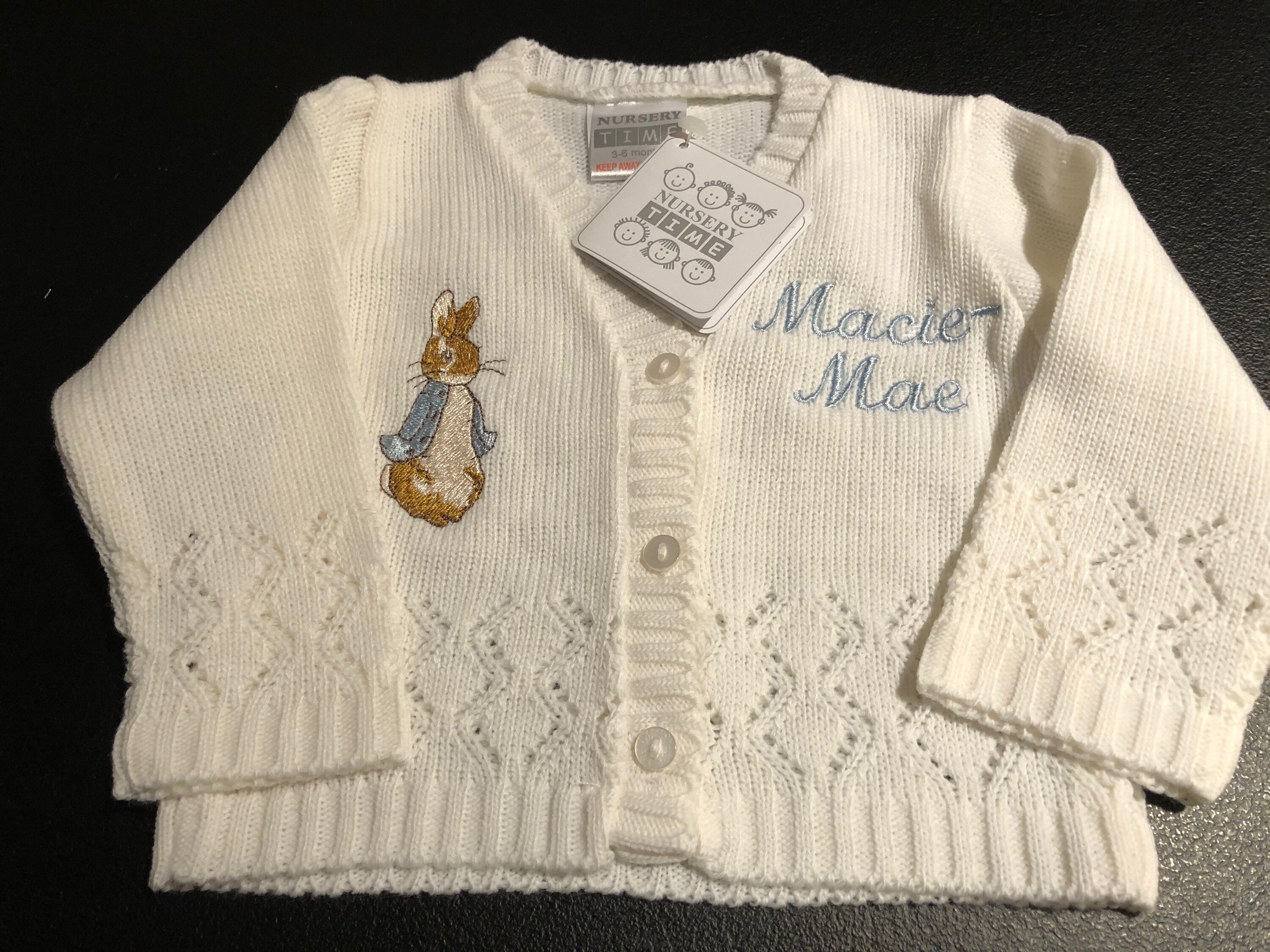 Peter Rabbit Cardigan/ Flopsy Rabbit /newborn Cardigan/ New Baby ...