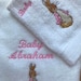 Peter Rabbit Bath Towel Gift set Beatrix Potter/ Personalised towel set/ rabbit towels/ name towels 
