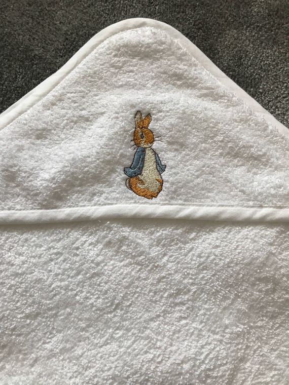peter rabbit hooded towel