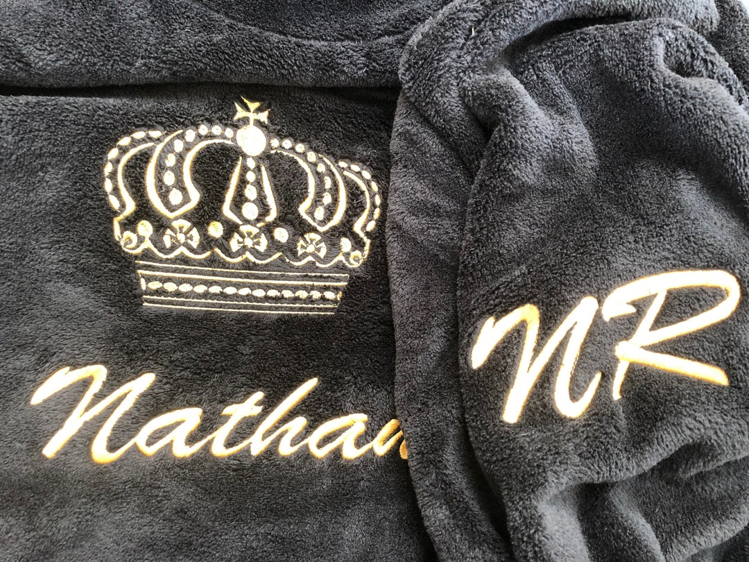 Personalised Mens Dressing Gown/ Dad Dressing Gown/ Fathers Day Present