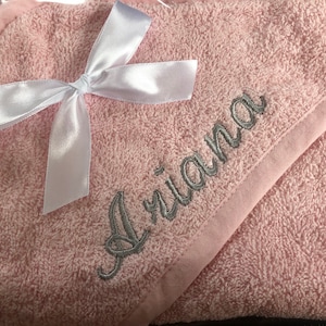 Personalised Embroidered Baby Hooded Towel