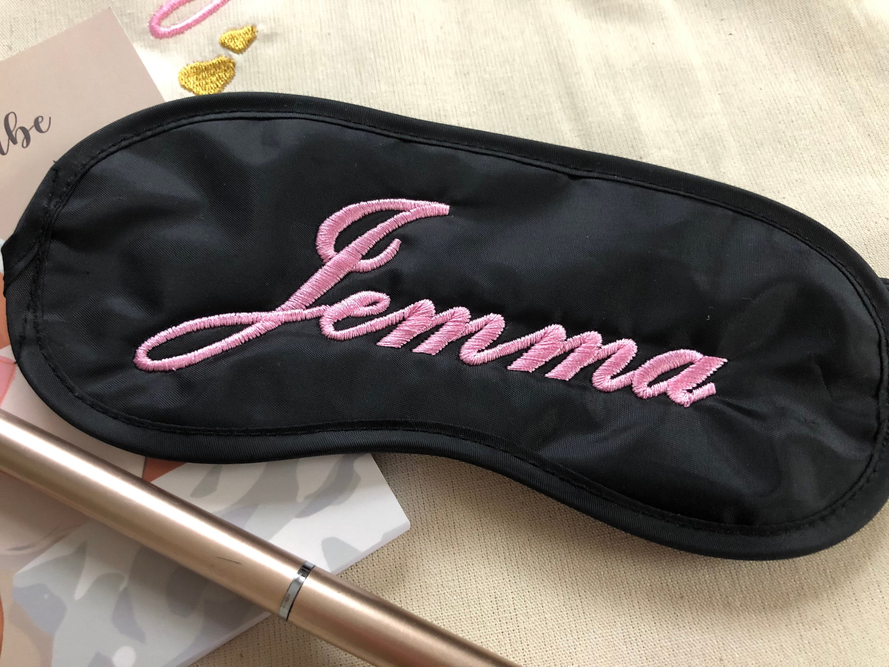 Personalised Eye Mask Etsy
