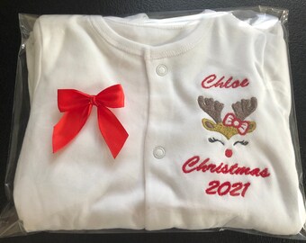 Babys erster Weihnachts-Babybody