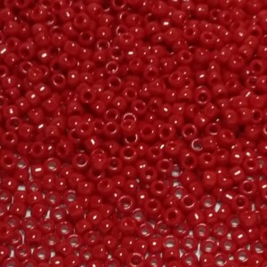 10g Opaque Pepper Red TOHO Seed Beads - 8/0-45