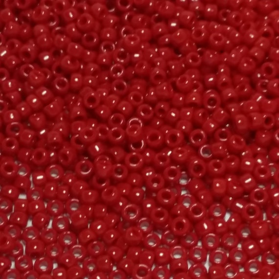 Frosted Light Siam Ruby Red Toho Japanese Seed Beads 3.0 mm 10g Size 8//0