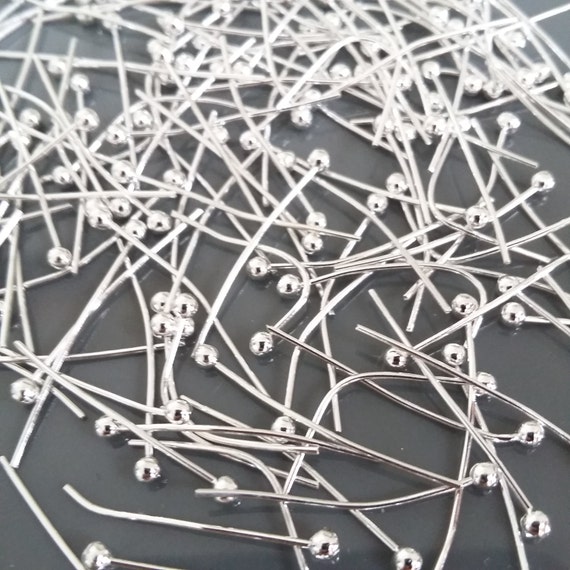 300pcs Silver Plated Eye Pins Head Pin 18mm Jewelry Making free shipping