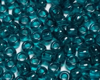 10g Transparent Capri Blue TOHO Seed Beads - 8/0-7BD
