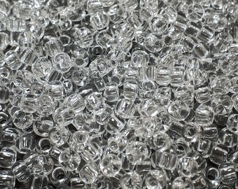 10g Transparent Crystal TOHO Seed Beads - 8/0-1