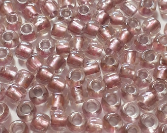 10g Crystal - Rose Gold-Lined TOHO Seed Beads - 6/0-267