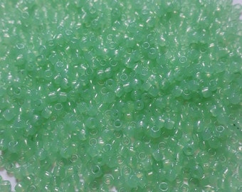 10g Milky Kiwi TOHO Seed Beads - 11/0-1144