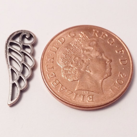 10pcs Butterfly Charms Silver Plated Metal 15x13mm Jewellery Supplies B27510